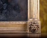Large Regency Painted Pier Mirror With Lion Masks