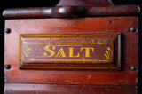 Large 19th Century Red Painted Salt Box