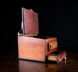 Large 19th Century Red Painted Salt Box