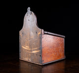 Large 19th Century Red Painted Salt Box