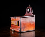 Large 19th Century Red Painted Salt Box