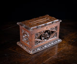 Gothic Revival Oak Letter / Correspondence Box, c.1880