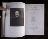 1899 The Life Of William Morris by J. W. Mackail. First Edition. 2 Volume Set.