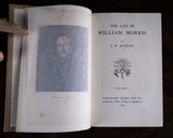 1899 The Life Of William Morris by J. W. Mackail. First Edition. 2 Volume Set.