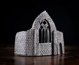 Rare Irish Bog Oak Miniature Gothic Architectural Ruin, c.1860
