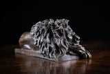 After Antonio Canova (1757-1822) Large Bronze Recumbent Lion - Harrington Antiques
