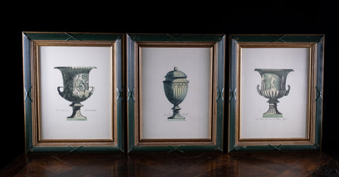 After Giovanni Battista Piranesi (1720 - 1778) - Set of Three Architectural Urns - Harrington Antiques