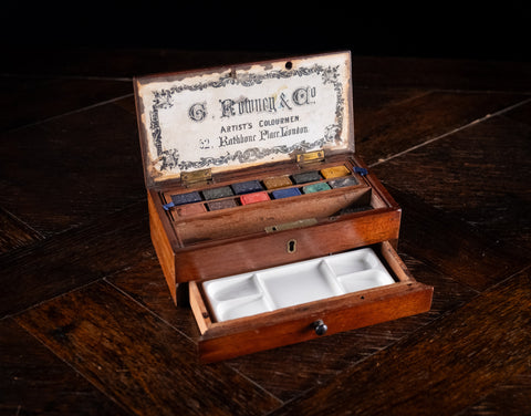 Artist's Watercolour Paint Box by George Rowney & Co, c.1865 - 62 - Harrington Antiques