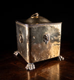 Brass Coal / Kindling Bin With Ram & Paw Feet, c.1890 - Harrington Antiques