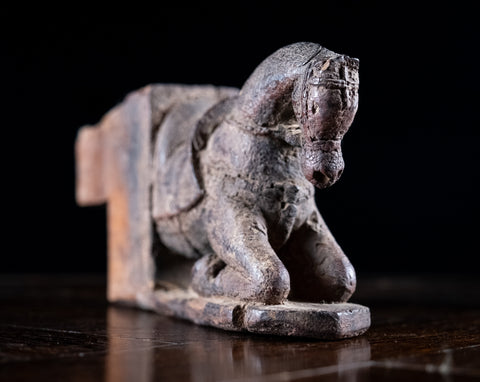Carved Wooden Horse Architectural Element - Harrington Antiques