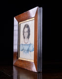 Early 19th Century Portrait Of A Girl. Watercolour. - Harrington Antiques