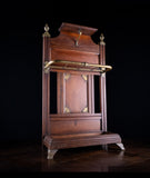 Early Victorian Oak & Brass Hall Stick Stand by James Shoolbred & Co - Harrington Antiques