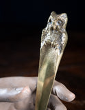 Figural Brass Owl Letter Opener, c.1900 - Harrington Antiques