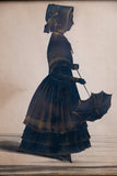 Fine 19th Century Bronzed Silhouette Of A Girl With Parasol - Harrington Antiques