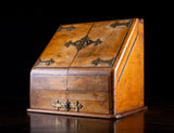 Fine Walnut & Brass Stationary Cabinet, c.1880 - Harrington Antiques