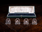 Four Silver Animal Menu Holders by A. Wilcox, Chester, 1937-38 - Harrington Antiques