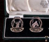 Four Silver Animal Menu Holders by A. Wilcox, Chester, 1937-38 - Harrington Antiques