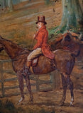 George Goodwin Kilburn (1839-1924) - A Ride In The Woods. Oil on Panel. - Harrington Antiques