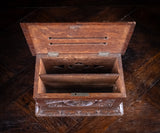 Gothic Revival Oak Letter / Correspondence Box, c.1880 - Harrington Antiques