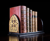 Gothic Revival Walnut & Brass Extending Book Slide, c.1860 - Harrington Antiques