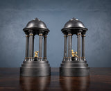 Grand Tour Bronze & Slate Temple Models, c.1880 - Harrington Antiques