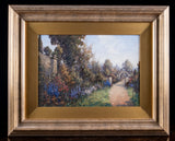James Jerome Miller (fl.1875 - 1900) - Pair Of Country Gardens. Oil. - Harrington Antiques