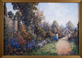 James Jerome Miller (fl.1875 - 1900) - Pair Of Country Gardens. Oil. - Harrington Antiques