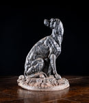 Large 19th Century Cast Iron Dog Doorstop - Harrington Antiques