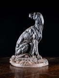 Large 19th Century Cast Iron Dog Doorstop - Harrington Antiques