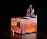 Large 19th Century Red Painted Salt Box - Harrington Antiques