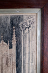 Large Architectural Pen & Ink Drawing Of A Cathedral, Dated 1908 - Harrington Antiques