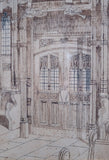 Large Architectural Pen & Ink Drawing Of A Cathedral, Dated 1908 - Harrington Antiques