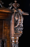 Large Gothic Walnut Overmantel Mirror, c.1880 - Harrington Antiques