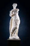 Large Plaster Composition Of A Classical Maiden With Plinth, c.1900 - Harrington Antiques