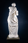 Large Plaster Composition Of A Classical Maiden With Plinth, c.1900 - Harrington Antiques