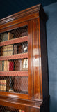 Large Regency Brass Inlaid Mahogany Bookcase - Harrington Antiques