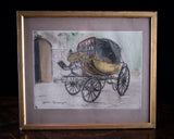 Ludwig Michalek (1859 - 1942) - Goethe's Reisewagen. Etching. 1911. - Harrington Antiques