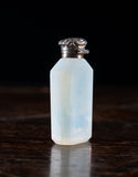 Opaline Glass & Silver Scent Bottle By Charles May, 1903 - Harrington Antiques