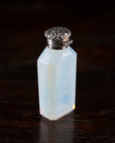 Opaline Glass & Silver Scent Bottle By Charles May, 1903 - Harrington Antiques