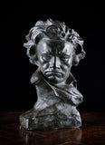 Painted Plaster Bust of Ludwig Van Beethoven, c.1930. - Harrington Antiques