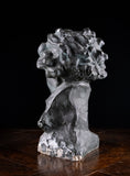 Painted Plaster Bust of Ludwig Van Beethoven, c.1930. - Harrington Antiques