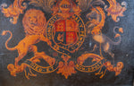 Painted Royal Coat Of Arms Coach Panel - Harrington Antiques