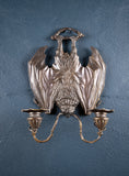 Pair Of Bronze Bat Wall Sconces After William Tonks & Sons For Liberty's. - Harrington Antiques