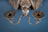 Pair Of Bronze Bat Wall Sconces After William Tonks & Sons For Liberty's. - Harrington Antiques