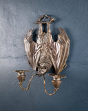 Pair Of Bronze Bat Wall Sconces After William Tonks & Sons For Liberty's. - Harrington Antiques