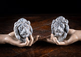 Pair Of Georgian Lead Lion Masks - Harrington Antiques