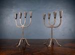 Pair Of Scandinavian Wrought Iron Candle Holders, c.1800 - Harrington Antiques