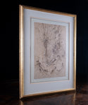 Pen, Ink & Watercolour - Man Resting Amongst Trees - Harrington Antiques