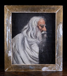 Portrait Of A Wisened Sage. Oil On Canvas. - Harrington Antiques