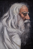 Portrait Of A Wisened Sage. Oil On Canvas. - Harrington Antiques